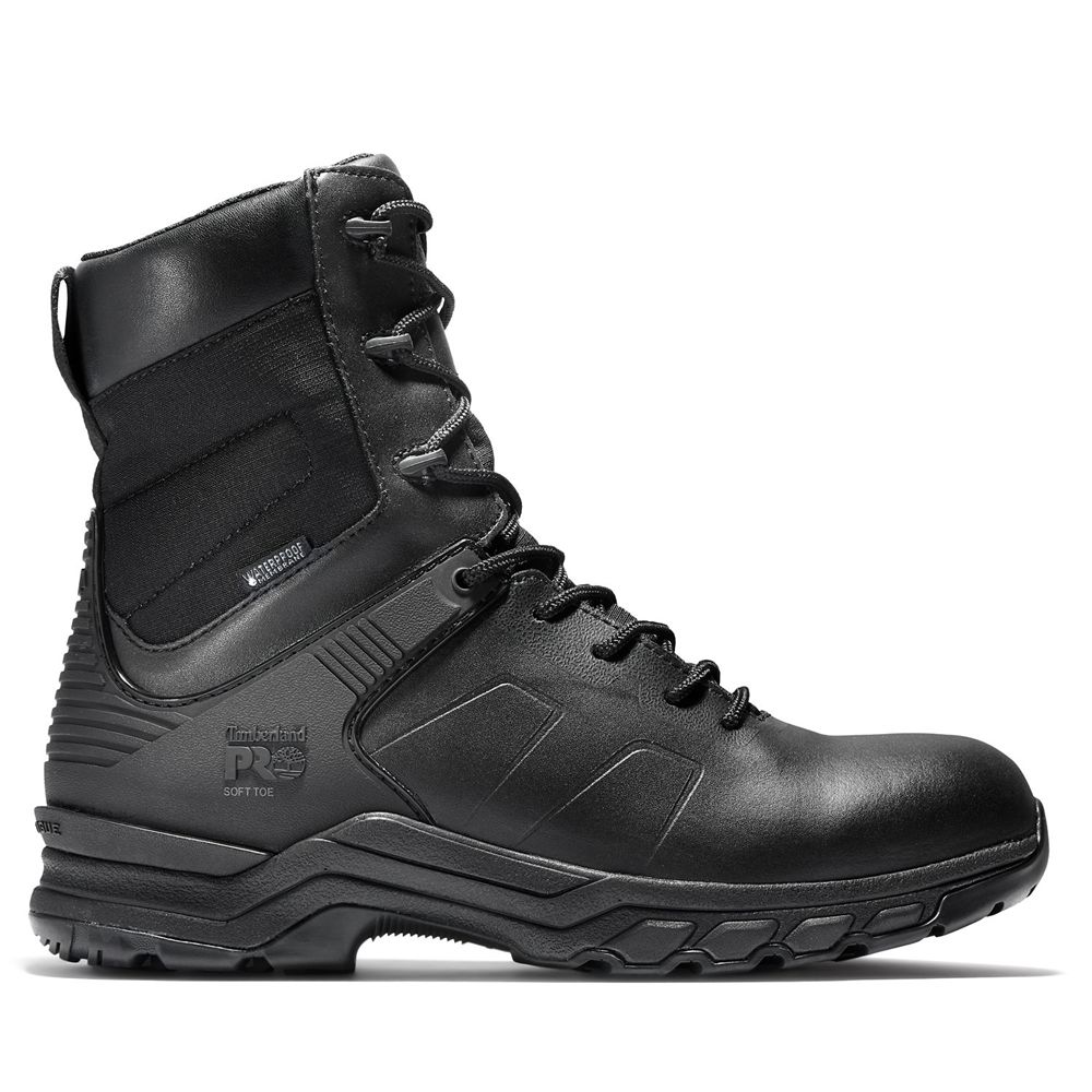 Bocanci De Muncă Timberland Barbati Negrii - Pro® Hypercharge 8\" Soft Toe - Romania - DPFZUE043